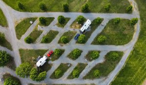 Pull Through camping sites for all sizes of RV's