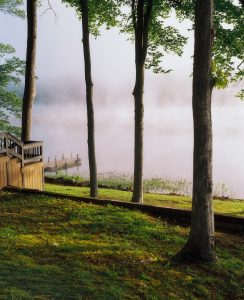 mist on Lake Malone